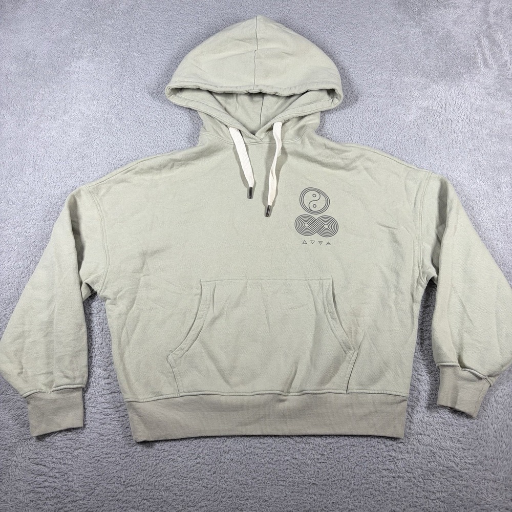 Spiritual Gangster Harmony Balance Hoodie XS Yin Yang Infinity Graphic USA Green